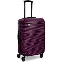 Markenlos mittelgroßer Hartschalen Check-in Koffer | Trolley 43 x 26 x 67 cm aus hochwertigem ABS-Material | Ultra-leicht nur 3,3 kg für Damen & Herren | 4 Doppelrollen & TSA-Schloss (Essentials 16)