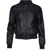 Jcc Lederblouson 31025198 in black, bordeaux | Gr.: 36