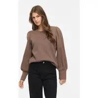 Vila Vivera Rundhals Langärmeliges Sweatshirt