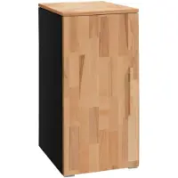 Hasena Kommode Unito Schwarz mit Kernbuche-Front zerlegt, zerlegt (zum Selbstaufbau) 45x50x86 cm – Selezione