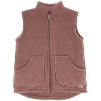 Maximo - Kid's Jersey Fleece Weste - Freizeitweste Gr 134/140 braun