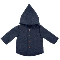 Maximo - Baby's Jersey Fleece Jacke m. Kapuze - Freizeitjacke Gr 86/92 blau