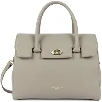 LANCASTER PARIS Handtasche, Umhängetasche mit Verschluss, Farbe: M Milano Cosmos, Farbton: Mastic