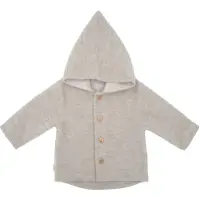 Maximo - Baby's Jersey Fleece Jacke m. Kapuze - Freizeitjacke Gr 86/92 grau