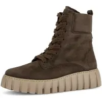 Gabor Damen Schnürboots Braun Rauleder Größe: 42