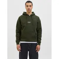 Jack & Jones "JJESOHO SWEAT HOOD NOOS", Baumwollmischung, relaxed fit
