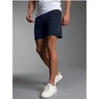 Trigema Jerseyhose "Sport-Shorts mit Innenslip aus Netz", Herren, Gr. L, Normalgrößen, blau (navy), Web, 74% Nylon, 26% Elastan, Hosen Jerseyhose