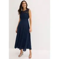 Bonprix "Maxikleid mit Spitze" für festliche Anlässe, vollständig gefüttert, taillierte Passform