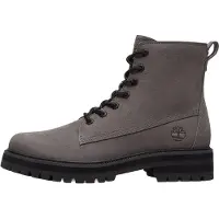 Timberland für Herren. TB0A41CGEJV1 Britton Drive Lederstiefel grau (43), Wohnung, Schnürsenkel, Lässig