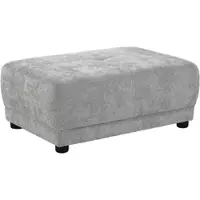 Jockenhöfer Hocker JOCKENHÖFER GRUPPE "Loggia, B: 110 cm", grau (weiß, neutral), B:110cm H:47cm T:78cm, Korpus: 100% Polyester, Hocker, Hocker, mit Wellenfederung, Steppnähte
