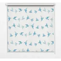 Tulup INNENROLLO - Fensterrollo - Rollo - 120x140 cm - Blaumeisen