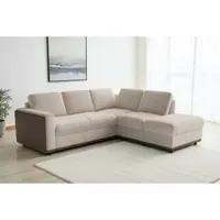 Sit&More "Cordoba L-Form, B: 232 cm, optional Schlaffunktion & Stauraum" Couch mit XXL-Komfort, großzügige Sitzfläche