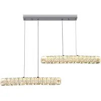 StarTech.com Kristall-Kronleuchter 2TXY - Deckenleuchte - 3 LED-Lichtquellen - Dimmbar - Farbwechselndes Licht - Für das Badezimmer - Weiß