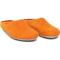 Magicfelt Filz-Hausschuh AP 701 aus 100% Merino-Wolle | Pantoffeln für Damen & Herren Orange ,38