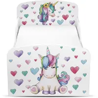 Merkloos Funktionelles Kinderbett 160 x 80 cm mit Matratze und Lattenrost