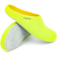 Magicfelt Filz-Hausschuh AP 701 aus 100% Merino-Wolle | Pantoffeln für Damen & Herren Lemon ,42