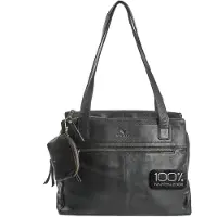Merkloos Große Ledertasche für Frauen, elegante Tote Bag