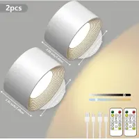 StarTech.com LED-Wandleuchten - Wandmontierte Leselampen - Touch-Schalter - ABS - Weiß - 2er-Pack