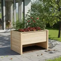 Merkloos Holz Hochbeet mit offenem Boden