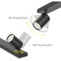 Braytron Deckenleuchte Spotleuchte 1-Flammig Schwarz LED GU10 Sockel schwenkbar