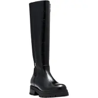 Esprit Stiefel "LILLI", Damen, Gr. 39, Textil, Normalschaft, schwarz, Lederimitat, Schuhe Stiefel, Langschaftstiefel mit Blockabsatz, Topseller