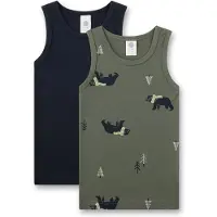 Sanetta - Kid's DP Cotton Top - Top Gr 104 oliv