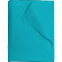 Merkloos Türkise Bettdecke 240 x 300 cm aus 100% Baumwolle