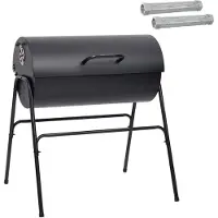 vidaXL Fassgrill mit 2 Kochrosten 3 stk. 80 x 73 x 90 cm Metall