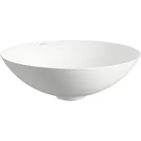 Laufen CHARACTERS Waschtisch-Schale, rund, ohne Hahnloch, ohne Überlauf, 450x450x149mm, H512CA50001121, Farbe: Weiß glänzend