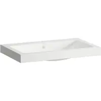 Laufen CLASSICS Waschtisch-Schale, rechteckig, 1 Hahnloch, mit Überlauf, 800x500x111mm, weiß glänzend, H512CL70001041