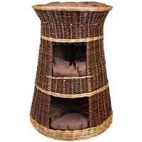 Merkloos Drei-lagige Hundebett mit Kissen