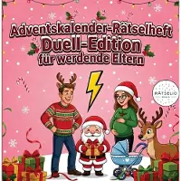 Sonstige Verlage Adventskalender für werdende Eltern mit Rätselheft, 24 Türchen, 5-15 Min. Rätselzeit