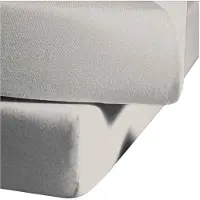 Kaeppel Spannbettlaken "Spannbettlaken Biber", silber, L:200cm, Biber, Obermaterial: 100% Baumwolle, Bettlaken, Spannbettlaken, 100% Baumwolle, kuschelig weich ideal für Winter