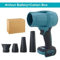 StarTech.com Akku-Laubbläser - H28-Turbogebläse - Bürstenloser Motor - 3500 W - 350 m/s - 300.000 U/min - 3 Stufen - Ohne Akku und Netzstecker