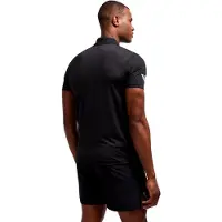 EA7 für Herren. 8NPF23_PJEMZ Polo Sport Ventus 7 schwarz (XL), Lässig, Sportlich, Polyester, Kurzarm