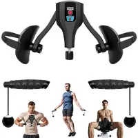 Merkloos Oberschenkeltrainer 3-in-1 - Multifunktionaler Beintrainer - Armtrainer - Beckenbodentrainer - Seilspringmodus - Maximal 50 kg Widerstand - Fitnessgerät
