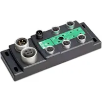 Eaton 183265 SWD Block-Modul Ein-/Ausgabemodul IP69K, 24 V DC, 2 Eingänge mit Versorgung, 2 Ausgänge 2A mit separater Versorgung, 4 E/A-Buchsen M12