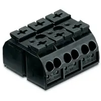 Wago 862-3513/999-950 4-Leiter-Geräteanschlussklemme,für Anwendungen Ex e II geeignet,ohne PE-Kontakt,schwarz 8623513999950 - 250 Stück