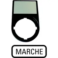 Eaton 256792 Träger, + Schild, MARCHE M22S-ST-F1 - 10 Stück