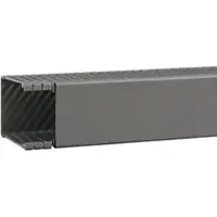 Hager BA68006007030O Verdrahtungskanal ohne Bodenstanzung aus PVC BA6 80x60mm steingrau - 2 Meter