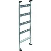 Hager UN05GN Einbausatz, univers, FW, m. Hutschienen u. Haubentürmen, o. Abdeckung, 750x250mm
