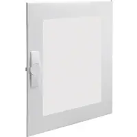Hager FZ006FT Tür, univers FW, rechts, transparent, RAL 9010, für Schrank IP30 650x550mm