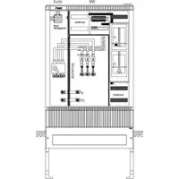 Hager ZAW132MW8 Wandler- und Messschrank, universN, bis 250 A, TN-S/TN-C Netz, Stw. München