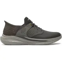 SKECHERS für Herren. 210890 Slade Macklin Lederpantoffeln braun (45), Wohnung, Schnürsenkel, Lässig