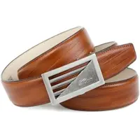 Anthoni Crown Ledergürtel , Herren, Gr. 90, braun (cognac), Rindsleder, unifarben, Gürtel Ledergürtel, Leicht bombiert