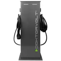 Doktorvolt Ladestation für Elektrofahrzeuge 2x11 kW Zwei Stationen Ladesäule RFID 2x4,5m Ladekabel Typ 2 DV-6760-EV