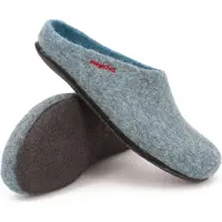 Magicfelt Hausschuhe 709 für Damen & Herren - Pantoffel aus 100% Merino-Wolle Waterstone ,46