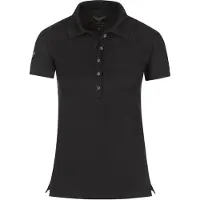 Trigema Damen Poloshirt mit Langer Knopfleiste Schwarz S