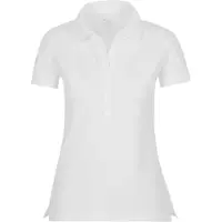 Trigema Damen Poloshirt mit Langer Knopfleiste Weiß L