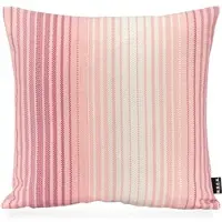 Hock Dekokissen H.O.C.K. "Dora", weiß (rosa, pink, weiß, gestreift), B:45cm H:10cm L:45cm, Polyester, Dekokissen_Sitzkissen_Kissenhüllen, Dekokissen